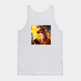 Cute Llama Drawing Tank Top